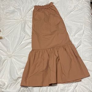 Tan long skirt